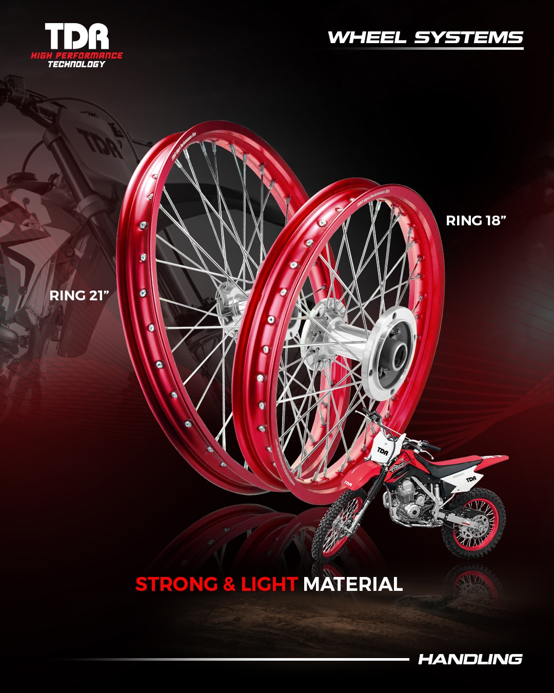 Alumunium Front Hub TDR Bikin Handling Sempurna